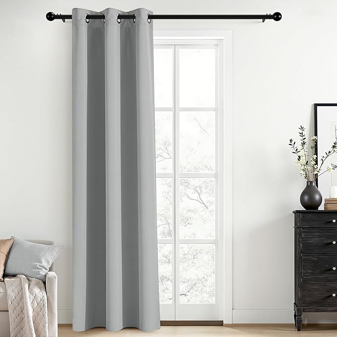 Yakamok Blackout Curtains for Bedroom, Grommet Thermal Insulated Room Darkening by Yakamok