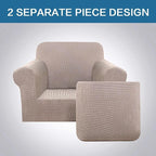 H.VERSAILTEX Armchair Slipcover Chair Cover 2 Piece Stretch Slipcovers - Image 5
