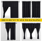 NICETOWN Black Blackout Curtains - Image 2