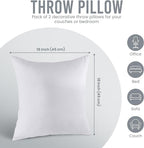 Utopia Bedding 18x18 Pillow Inserts, Sofa & Couch – Soft, Supportive & Fluffy - Image 3