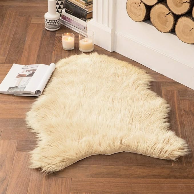 MIULEE Fluffy Rug Soft Shaggy Faux Fur Area Rug Luxury Plush Sheepskin Carpet - Image 3