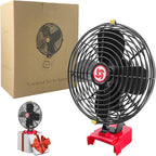 Portable Cordless Fan Compatible with Milwaukee 18V Battery,Battery-powered Cooling Fan for Workshop Outdoor Camping Travel,Powerful Air Circulation at Work,Jobsite Blower Bare Tool