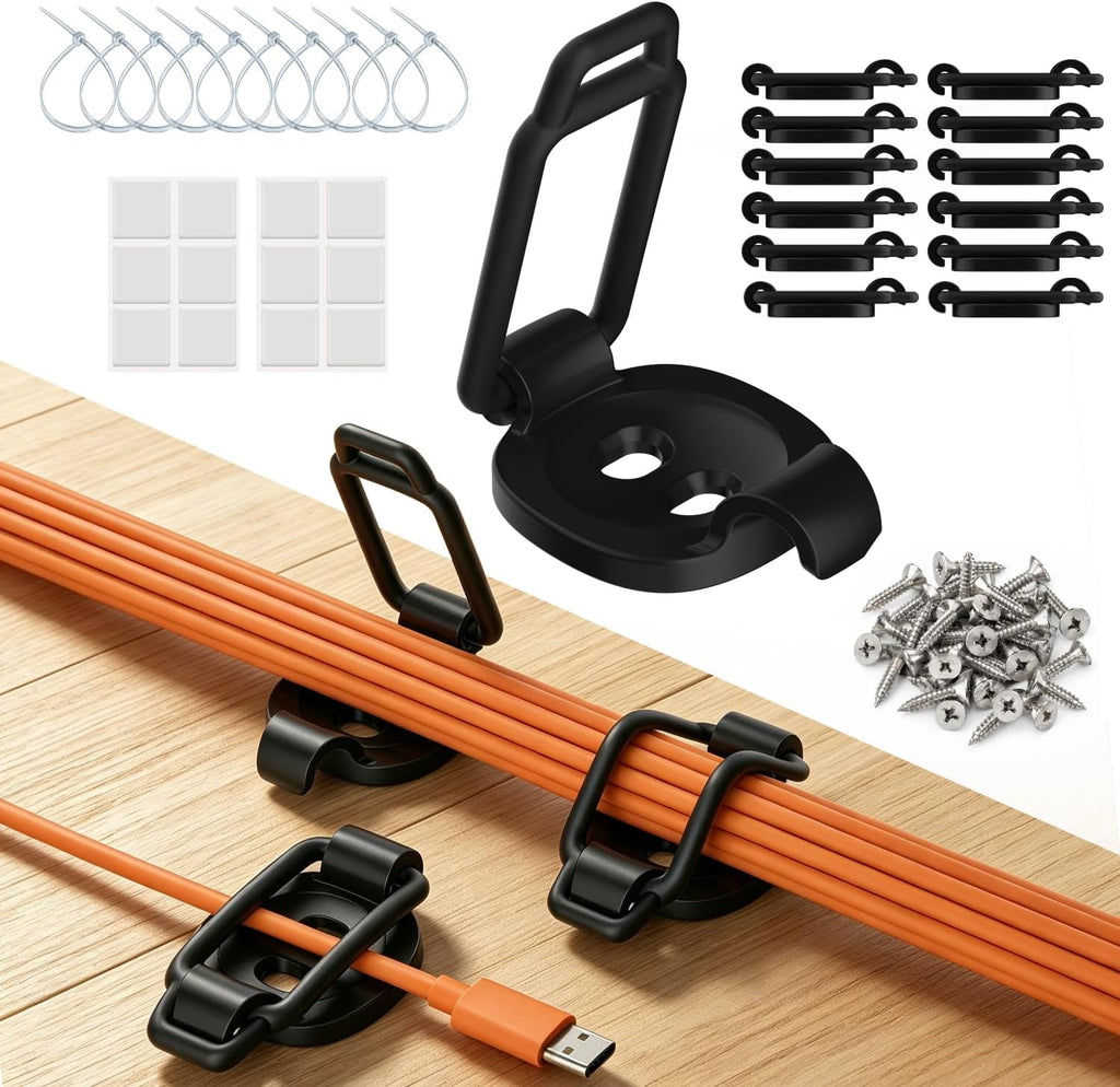 12-Pack Adjustable Cable Clips