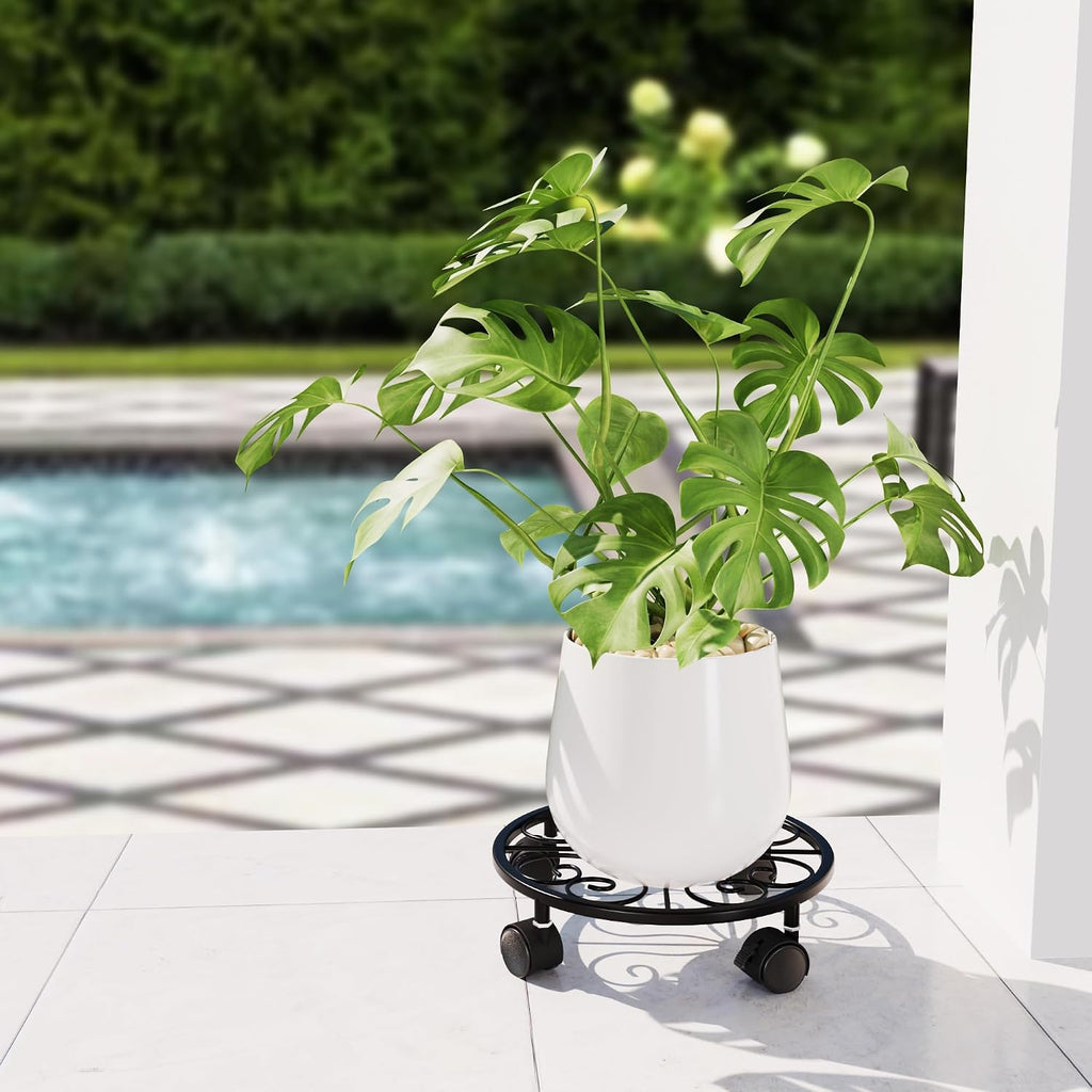 10.24" Plant Stand with Wheels - 2 Pack Plant Caddy.