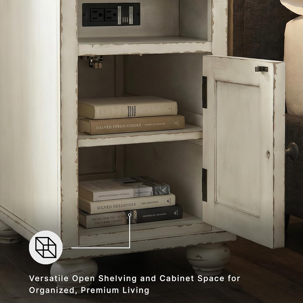 Signature Design by Ashley Chairside End Table with Charging Station