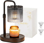 Candeldo Candle Warmer Lamp with Timer: Black Wax Melt Warmer