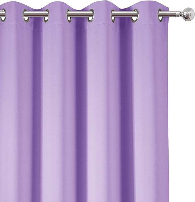 LEMOMO Lavender Thermal Blackout Curtains/52 x 72 Inch/Set of 2 Panels Room - Image 7