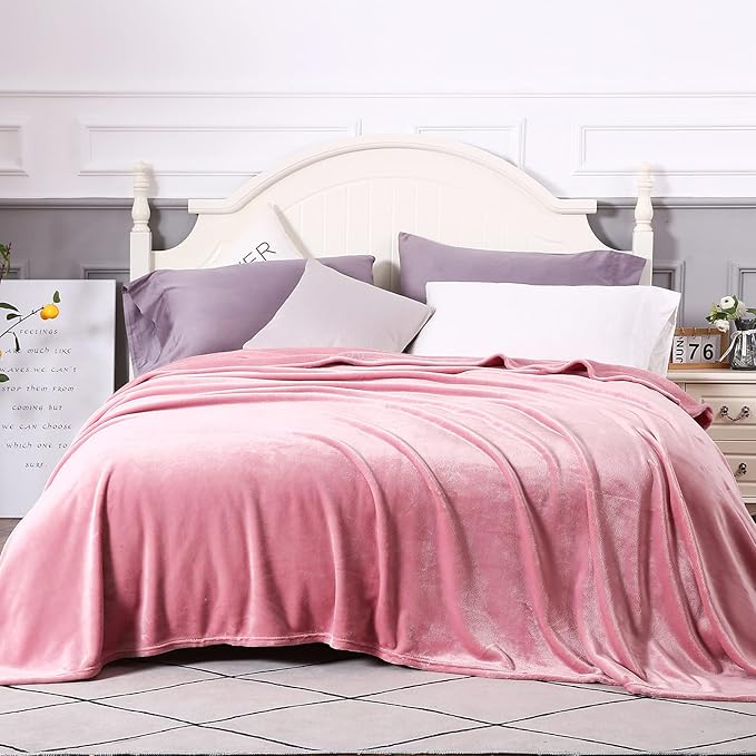 TASTHROW Large Flannel Fleece Throw Blanket, 90×108 Inch - Image 2
