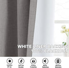H.VERSAILTEX Linen Curtains 100% Blackout Curtains - Image 6