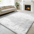 9x12 Fluffy Area Rugs for Living Room, Large White Fuzzy Shag Area Rug for by yulidayang