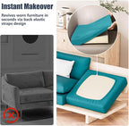 8Pcs Stretch Patio Cushion Covers, Outdoor Couch & Sofa Replacement Slipcovers - Image 5