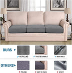 H.VERSAILTEX Super Stretch Individual Seat Cushion Covers, Thick Jacquard - Image 2