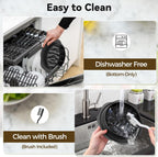 Ukeetap 10" Pro Large Meat Shredder Tool Twist for Seafood, Chicken, Beef, Black
