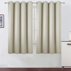 LEMOMO Light Beige Thermal Blackout Curtains/52 x 63 Inch/Set of 2 Panels Room by Lemomo