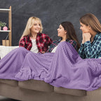 Buryeah 6 Pcs Flannel Throw Blanket Bulk 50 x 60 in Sleepover Blanket Outdoor - Image 4