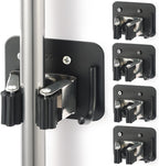 Broom Holder Wall Mount Rack, 304 Stainless Steel Mop and Tool Organizer