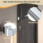 Home Security Door Reinforcement Lock, 800 Lb, Inward Swing Doors, 2 Pack
