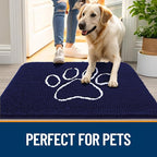 OLANLY Dog Door Mat for Muddy Paws 59x24, Paw Print Design, Absorbs Moisture - Image 6