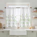 HOMEIDEAS Kitchen Curtains, Short Non-See-Through Privacy 30X36 Inch Length by HOMEIDEAS