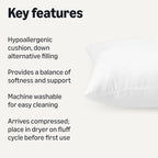 Amazon Basics Long Body Pillow for All Position Sleepers, 20 x 54 inches - Image 2