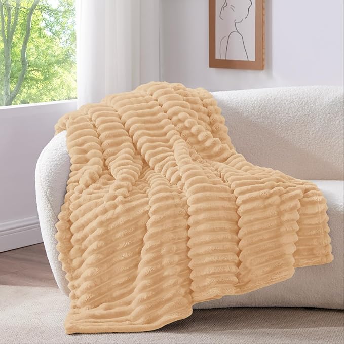 BEDELITE Twin Blanket for Couch & Bed, 300GSM Soft & Warm Fleece Blanket - Image 2