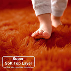 Amdrebio Burnt Orange Round Rugs 6Ft - Image 4