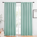 NICETOWN Window Curtains Blackout Drapes, Aqua Blue, 1 Pair, 52 by 84-Inch by NICETOWN