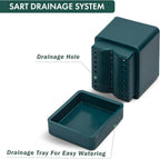 D'vine Dev 4-Pack Plastic Herb Planter Pots, 4 in, Green, 76-Y-C-1