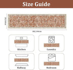 Yamaziot Washable Runner Rug 2x8 – Non Slip Boho Floral Hallway Runner Rug - Image 2