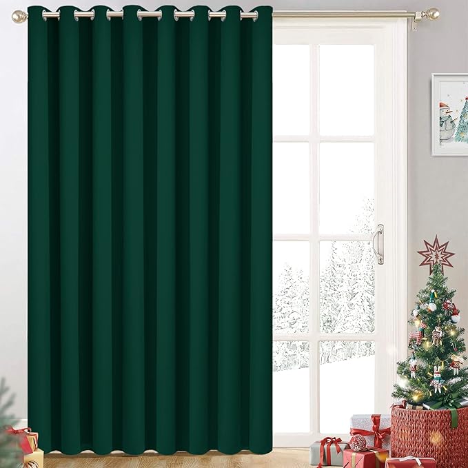 Yakamok Blackout Extra Wide Thermal Insulated Curtains, Total Shade Patio Door by Yakamok
