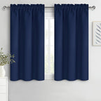 DWCN Kitchen Curtains for Small Windows 45 inch Long 2 Panels Set, Rod Pocket by DWCN