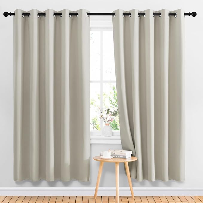 NICETOWN Blackout Natural Large Window Treatments by NICETOWN