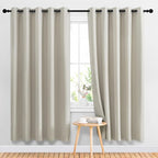 NICETOWN Blackout Natural Large Window Treatments by NICETOWN