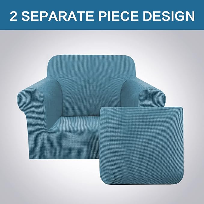 H.VERSAILTEX 2-Pieces Armchair Cover Chair Slipcovers - Image 3