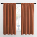 NICETOWN RV Blackout Curtains for Camper Windows, Burnt Orange, Kitchen Curtains by NICETOWN