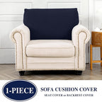 Couch Cushion Cover Seat Cushion Cover Stretch Armchair Cover Separate - Image 3
