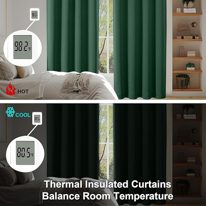 Simplebrand Ever Green Blackout Curtains - Image 6