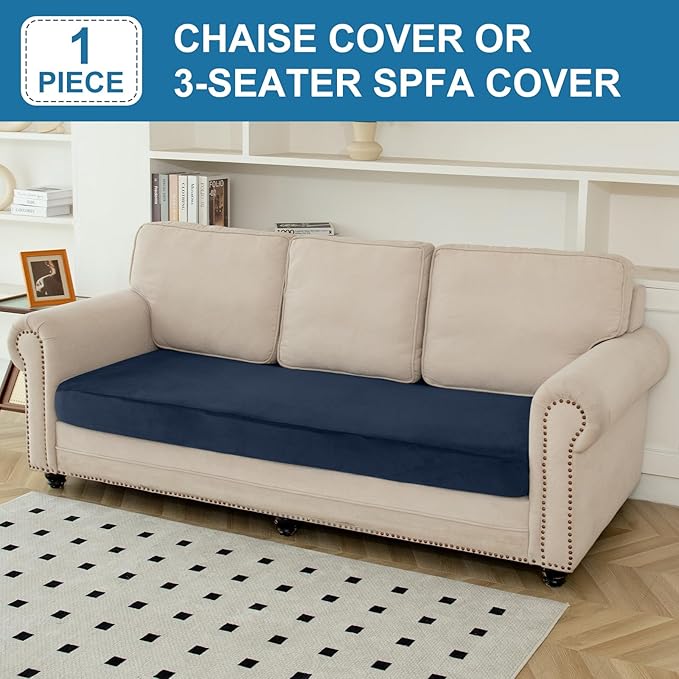 Couch Cover Velvet Chaise Cushion Cover - Image 4