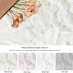 ORINOVA White Fluffy Faux Fur Rugs - Image 9