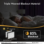 MIULEE Lilac Blackout Curtains for Bedroom Living Room 72 Inches Long 2 Panels - Image 2