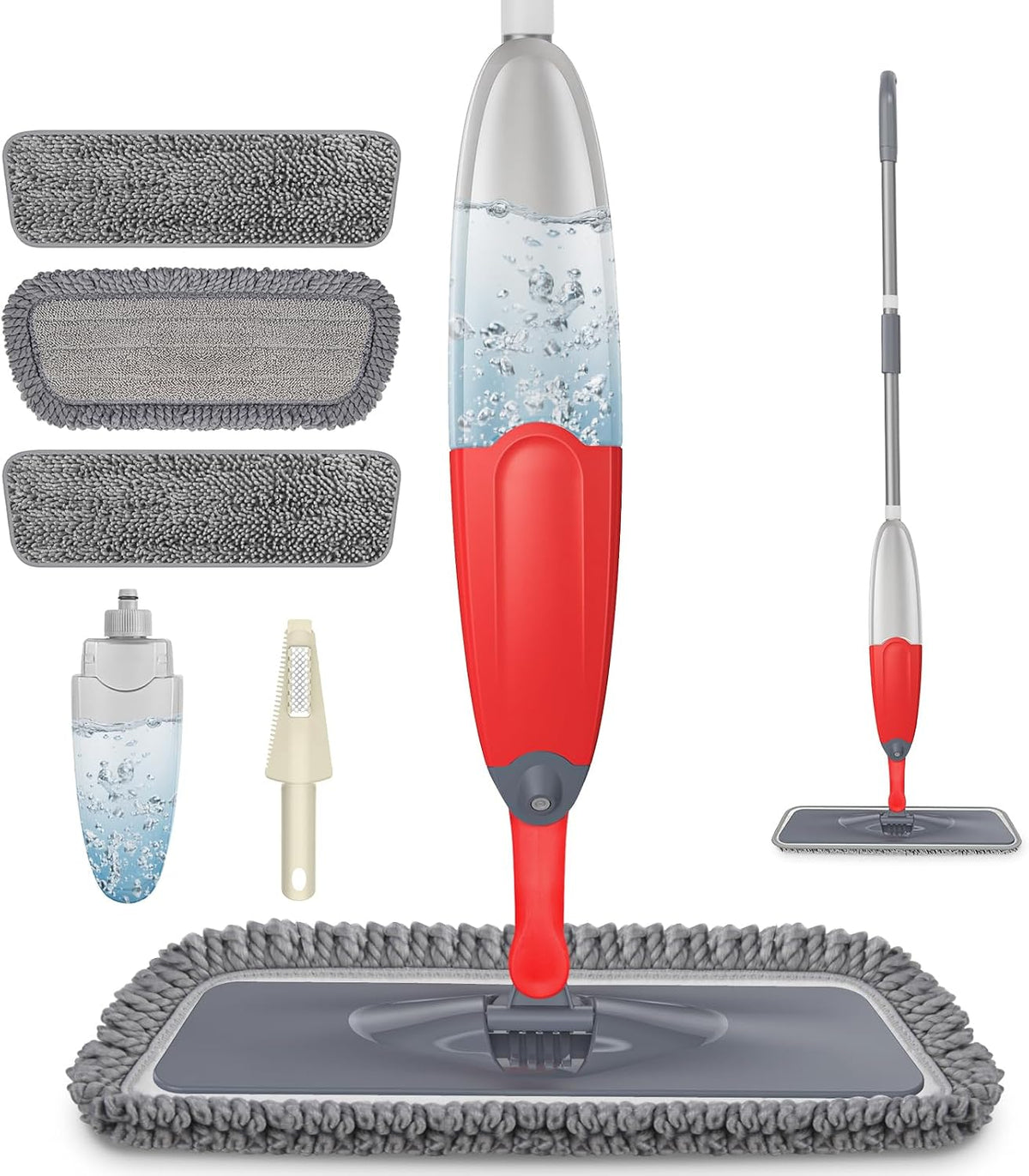 Wet Dry Mops for Hardwood Floors Cleaning: Microfiber Spray Mop Washable