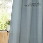 NICETOWN Rustic Linen 132 inch Long Curtains - Image 8
