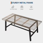 71''Industrial Dining Table for 6-8 People,Large Kitchen Table