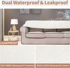 Easy-Going 100% Waterproof Loveseat Couch Cover, Dual Waterproof Sofa Cover - Image 3