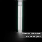 LEMOMO Dark Green Blackout Curtains/42 x 63 Inch/Set of Two Panels Grommet - Image 4
