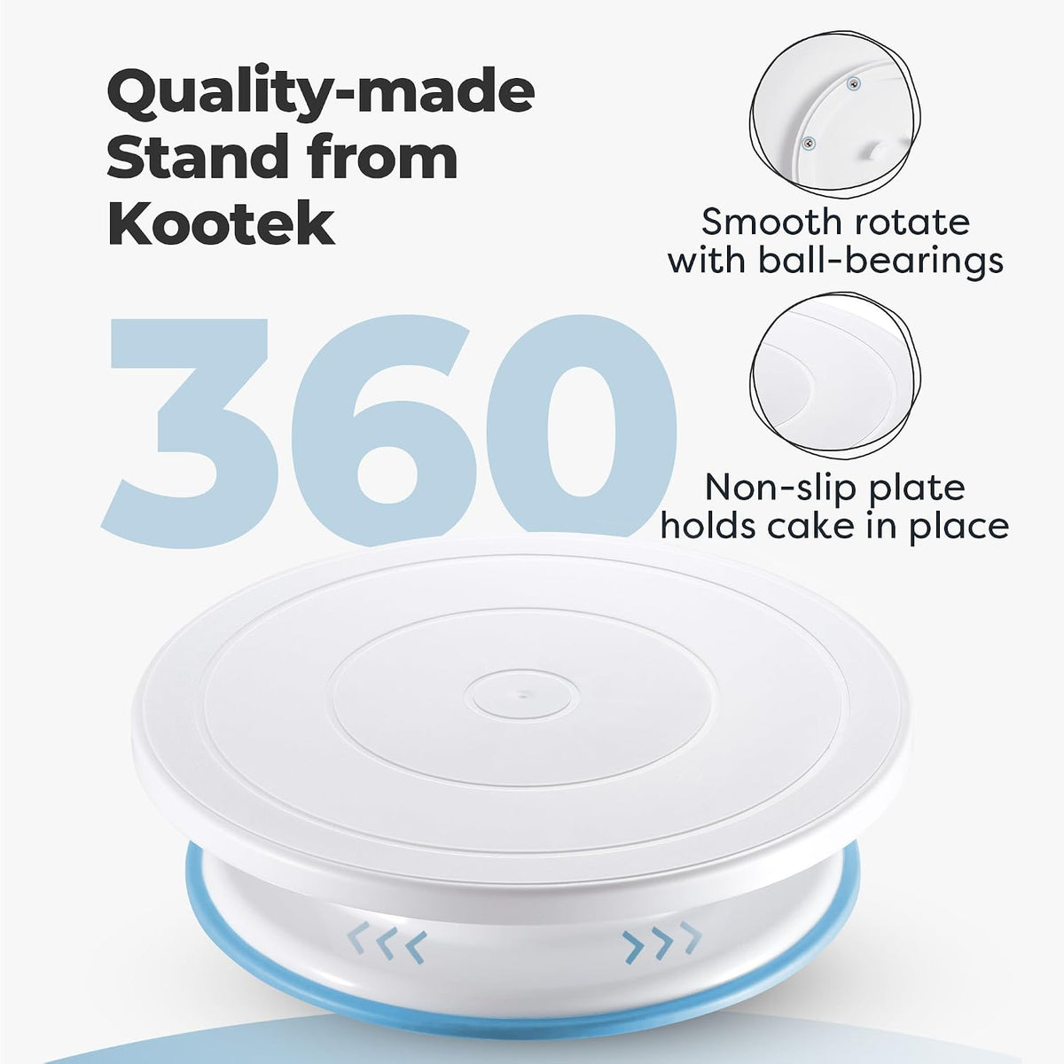 Kootek Cake Decorating Kit with Turntable Baking Supplies for Beginner Pros
