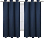 LEMOMO Navy Blue Blackout Curtains 42 x 63 Inch Length/Set of 2 Curtain - Image 2