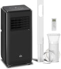 HOMCOM 8000 BTU Portable Air Conditioner 5-in-1 for Rooms 345 Sq. Ft. Black