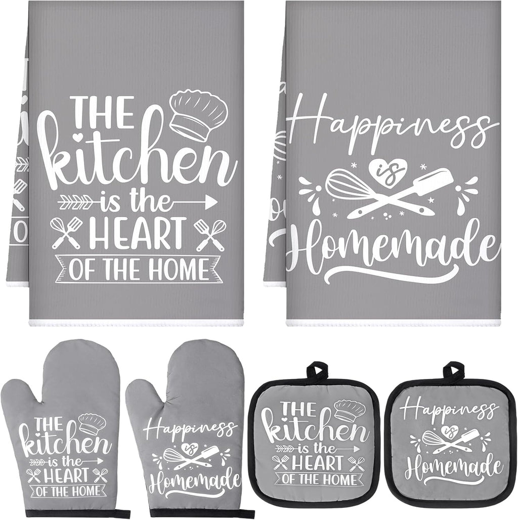 Sratte 6 Pcs Kitchen Decor Accessories Set, Kitchen, Gray