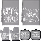 Sratte 6 Pcs Kitchen Decor Accessories Set, Kitchen, Gray